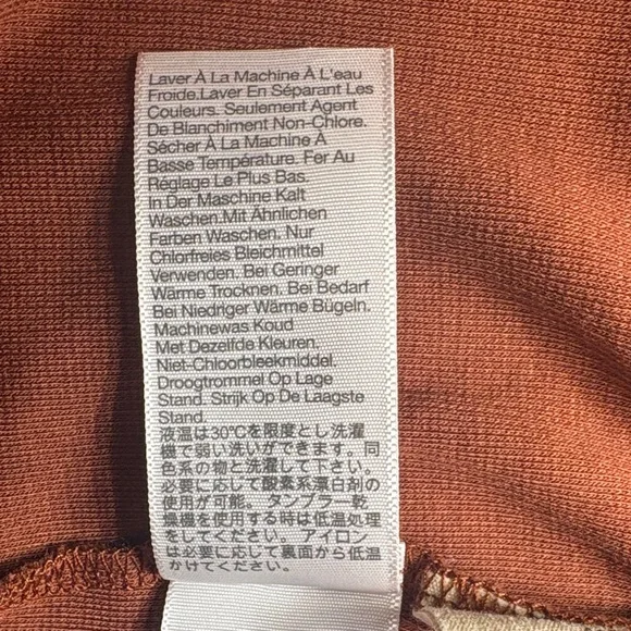 Madewell Drapey Rib Henley Tee — Size3X Long Sleeve Buttoned V-Neck - Picture 6 of 10